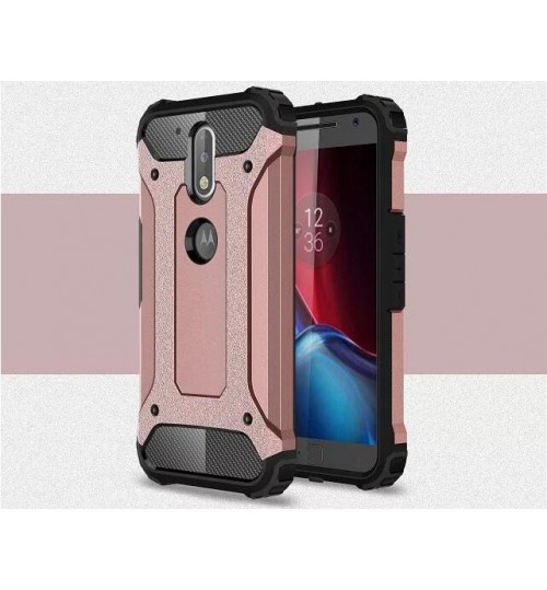 MOTO G4 Plus Case Armor Rugged Heavy Duty Holster Case