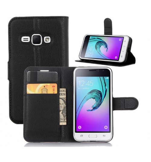 Samsung Galaxy J1 2016 case wallet leather case+Pen