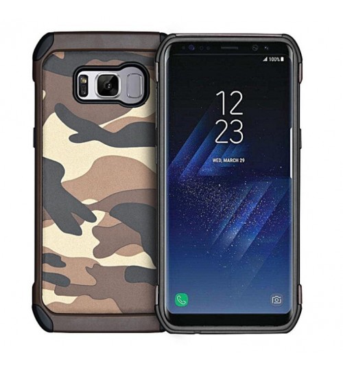 Galaxy S8 PLUS impact proof heavy duty camouflage case