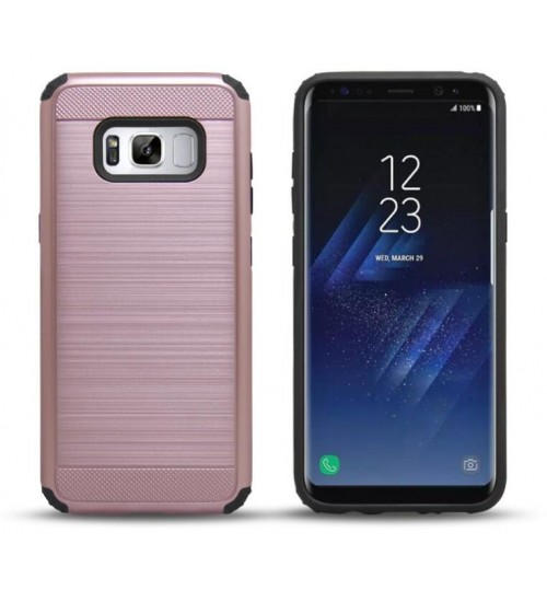 Galaxy S8 impact proof hybrid case brushed