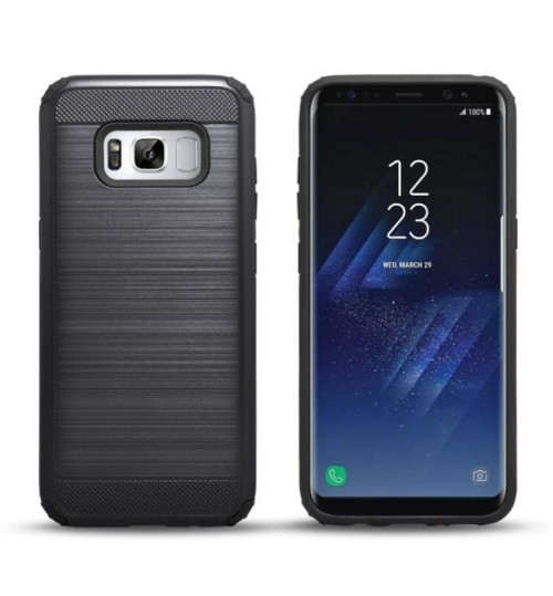 Galaxy S8 PLUS impact proof hybrid case brushed