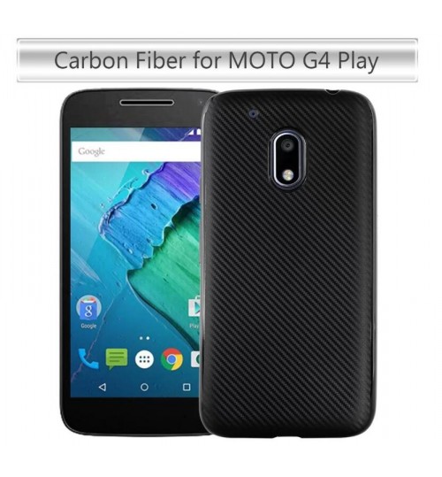 MOTO G4 PLAY case impact proof rugged case with carbon fiber