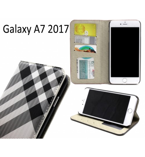 Galaxy A7 2017 case wallet Leather case