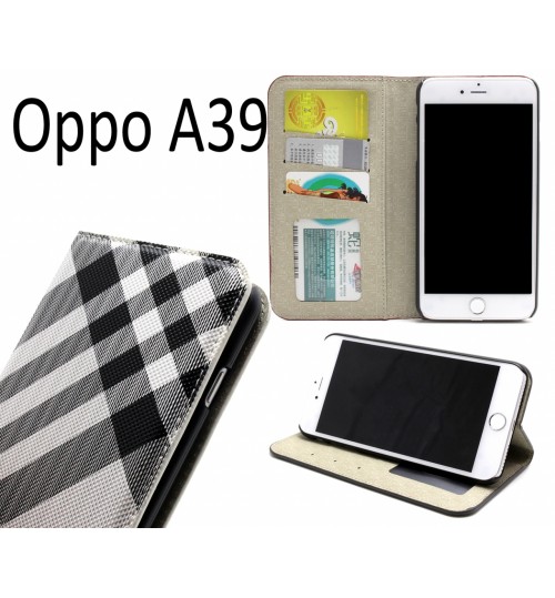Oppo A39 case wallet Leather case