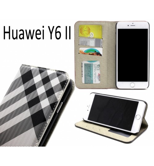 Huawei Y6 II case wallet Leather case