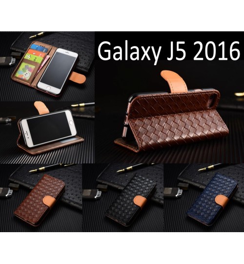 Galaxy J5 2016 Leather Wallet Case Cover