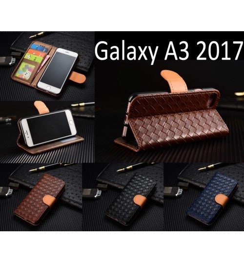 Galaxy A3 2017 Leather Wallet Case Cover