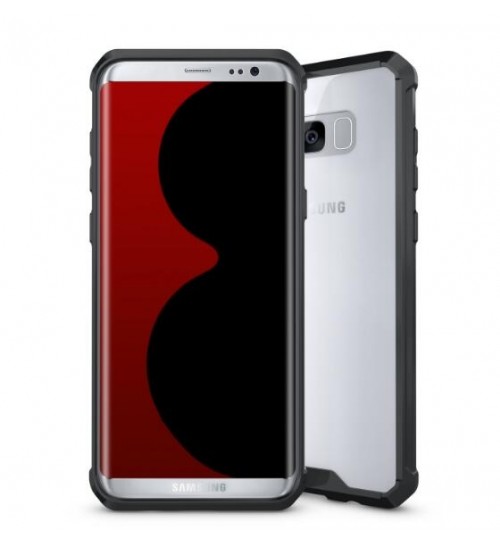 Galaxy S8 plus case bumper  clear gel back cover