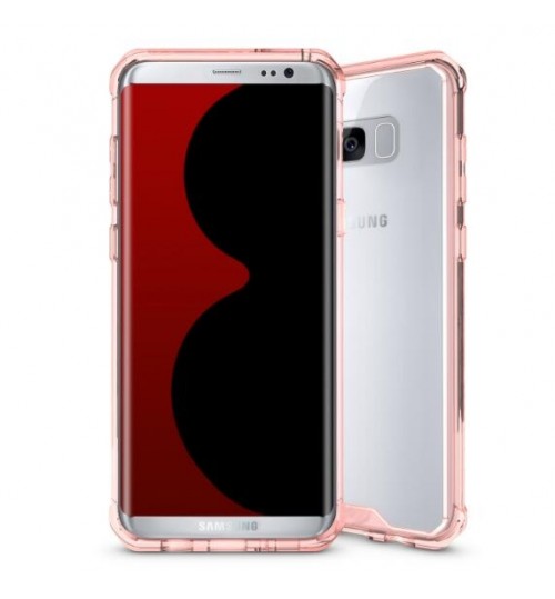 Galaxy S8 plus case bumper  clear gel back cover