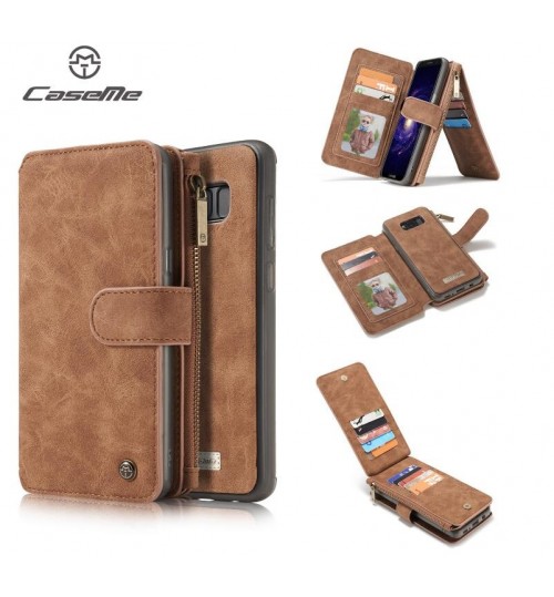 Galaxy S8 wallet leather case detachable