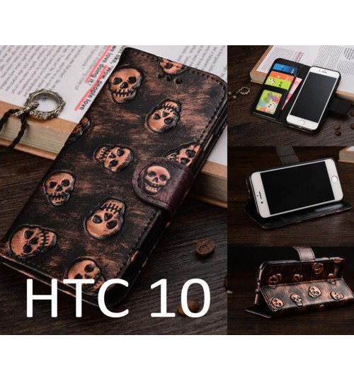 HTC 10 Leather Wallet Case Cover