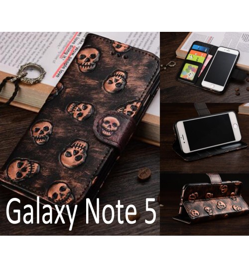 Galaxy Note 5 Leather Wallet Case Cover