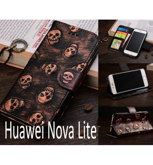 Huawei Nova Lite Leather Wallet Case Cover