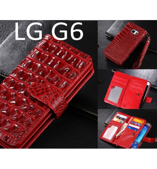 LG G6 Croco wallet Leather case