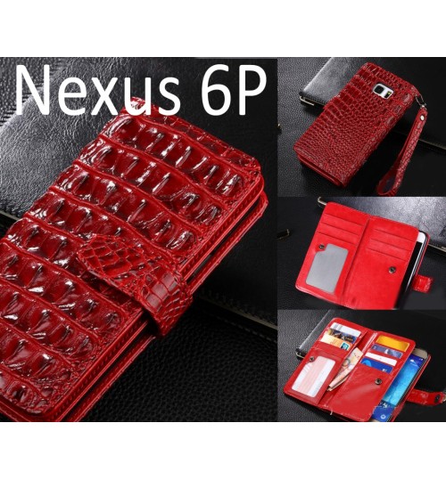 Nexus 6P Croco wallet Leather case