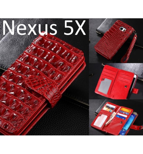 Nexus 5X Croco wallet Leather case