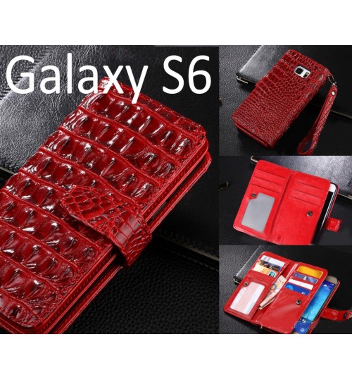 Galaxy S6 Croco wallet Leather case