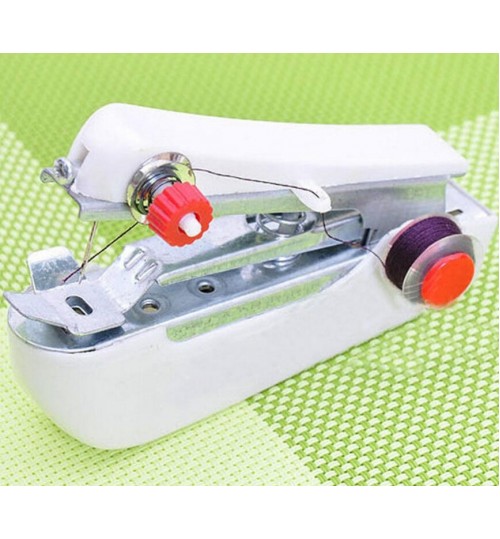 Sewing Machine Mini Handy Clothes Fabric Handheld