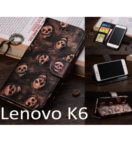 Lenovo K6 Leather Wallet Case Cover