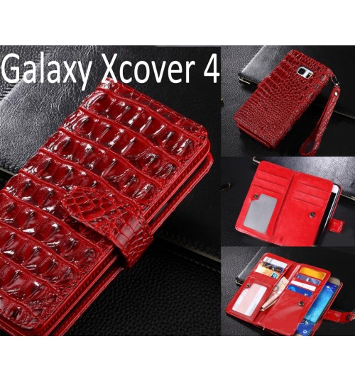 Galaxy Xcover 4 Croco wallet Leather case