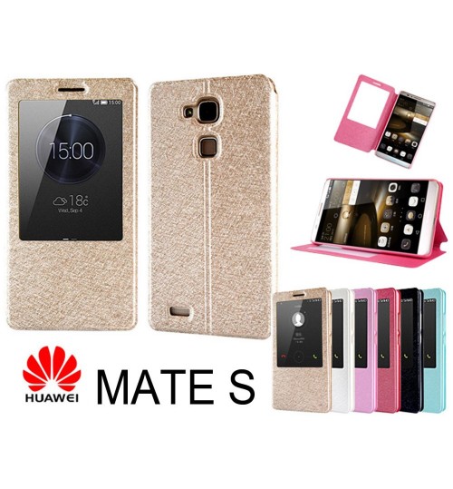 Huawei  Mate S case luxury view window case