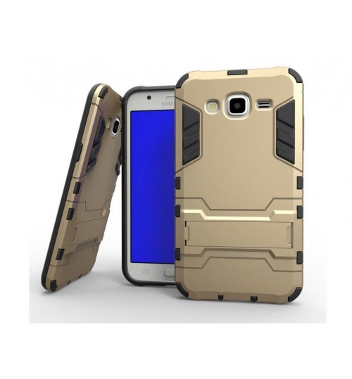 Galaxy J5 Case Heavy Duty Hybrid Kickstand Case
