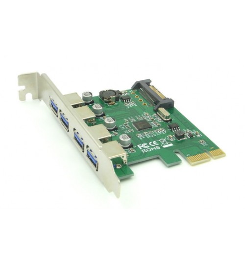Sienoc Desktop PCI-E to 4 USB 3.0 Expansion Card 4 USB 3.0 Expansion Card