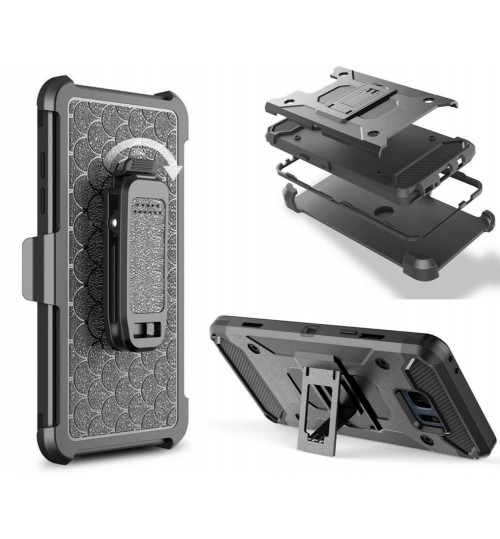 Galaxy S7 Hybrid armor Case+Belt Clip Holster