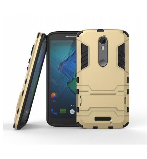 MOTO G4 PLUS  Heavy Duty Hybrid Kickstand Case Cover