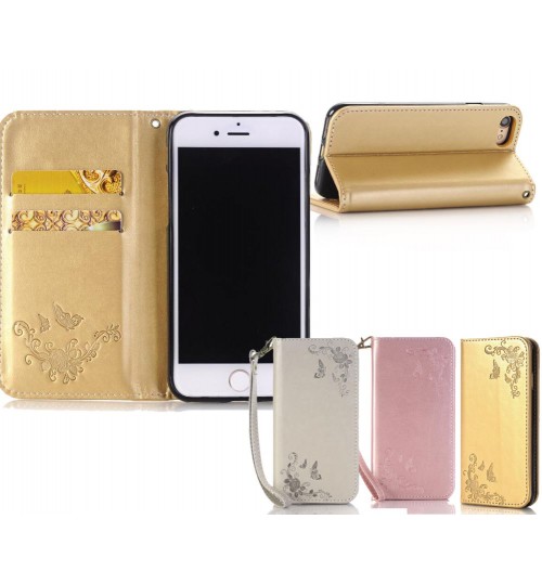 iPhone 5c Premium Embossing wallet leather case