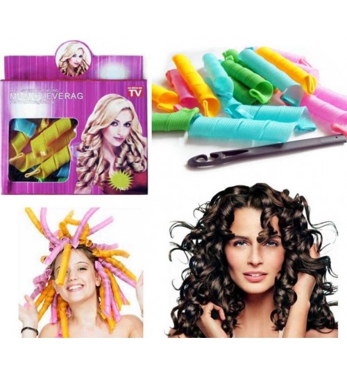 Magic Hair Curler Spiral Hair Rollers 20pcs