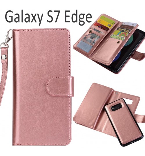 Galaxy S7 Edge detachable full wallet leather case