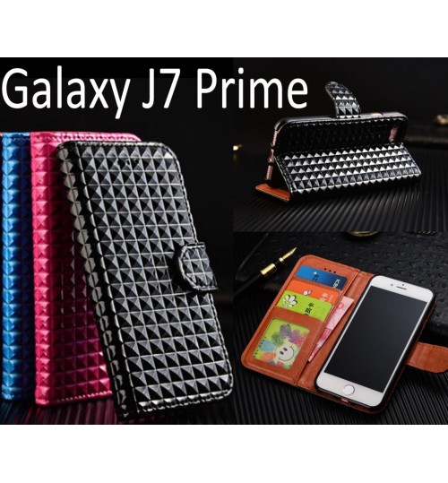 Galaxy J7 Prime Leather Wallet Case Cover