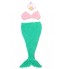 Baby mermaid photography prop set