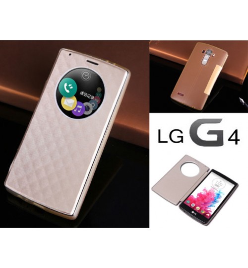 LG G4 Case Flip Circle View Case+Pen