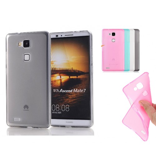 Huawei Mate 7 case TPU Soft Gel Case+Pen