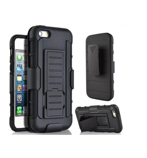 iPhone 5C Hybrid armor Case+Belt Clip Holster