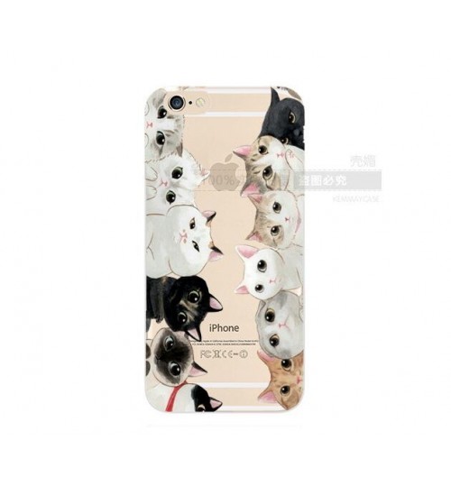 iPhone 5 5s SE case Cat Style Meow TPU Soft Gel Case