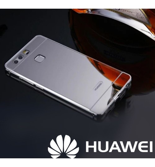 HUAWEI P9 Plus case Slim Metal bumper with mirror back cover case