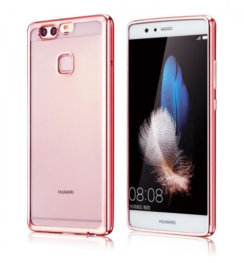 Huawei P10 LITE case Plating Bumper with clear gel back cover case