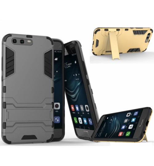 Huawei P10 Case Heavy Duty Hybrid Kickstand Cover