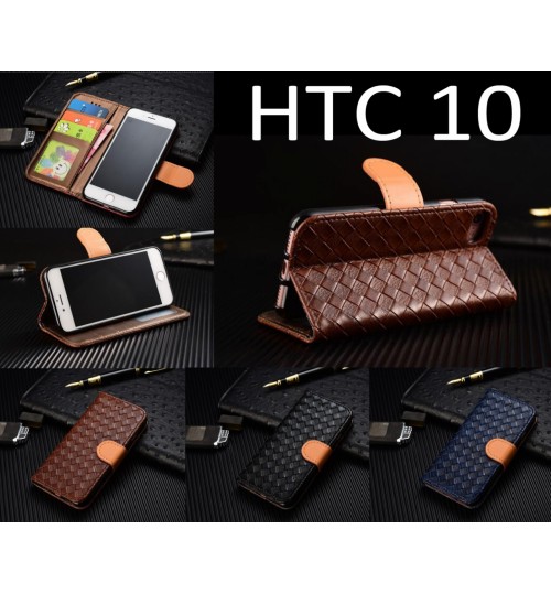 HTC 10 Leather Wallet Case Cover