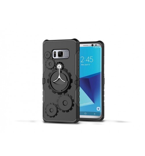 Galaxy S8 plus Case Heavy Duty Ring Rotate Kickstand Case Cover