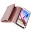 Galaxy S6 double wallet leather case detachable