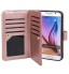 Galaxy S6 double wallet leather case detachable