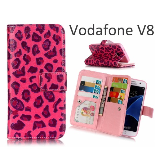 Vodafone V8 Case Multifunction wallet leather case