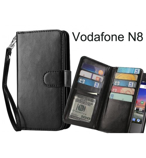 Vodafone N8 Case Double Wallet leather case 9 Card Slots