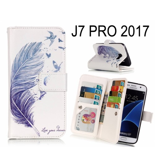 J7 PRO 2017 Case Multifunction wallet leather case