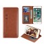 Vodafone E8 Case Slim Leather Wallet Case 6 Cards 2 Id Magnet - Brown