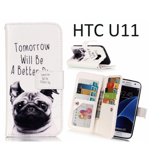 HTC U11 Case Multifunction wallet leather case